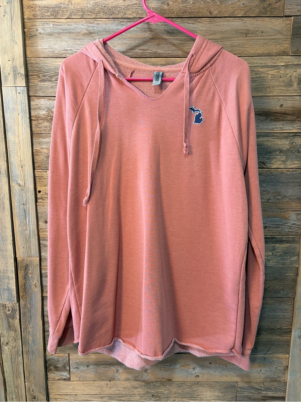 Women’s Coral Hooded V-Neck Pullover* - size L